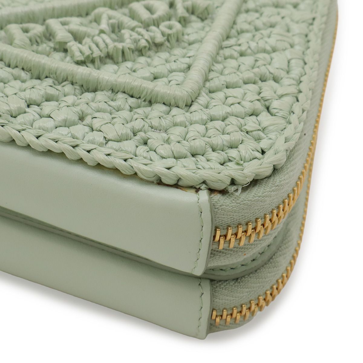 Prada Crochet Mini Contenitori Mini Pouch Clutch 3way Chain Shoulder Bag Raffia — view 3