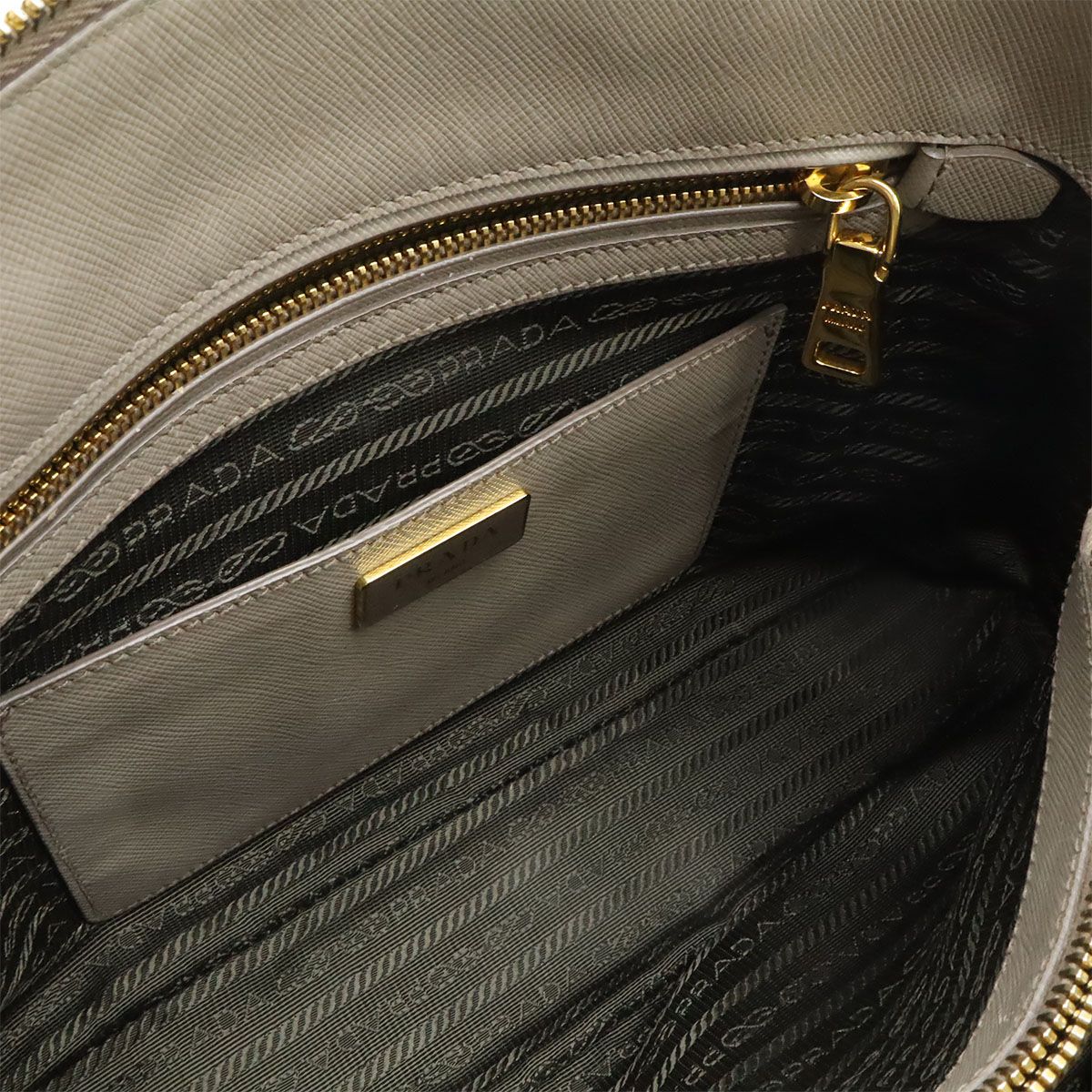 Prada Triangle Logo Dome Shoulder Bag — view 7