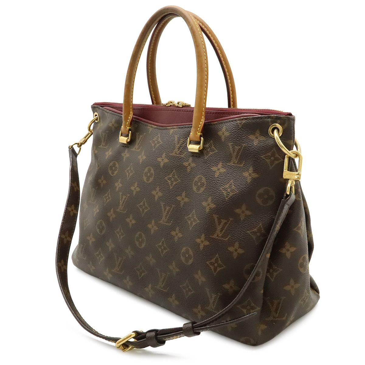 Louis Vuitton Monogram Pallas Tote 2-Way Shoulder Bag Crossbody Aurore — view 2