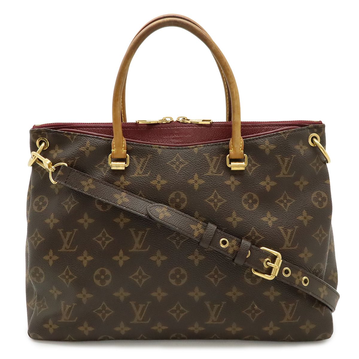 Louis Vuitton Monogram Pallas Tote 2-Way Shoulder Bag Crossbody Aurore