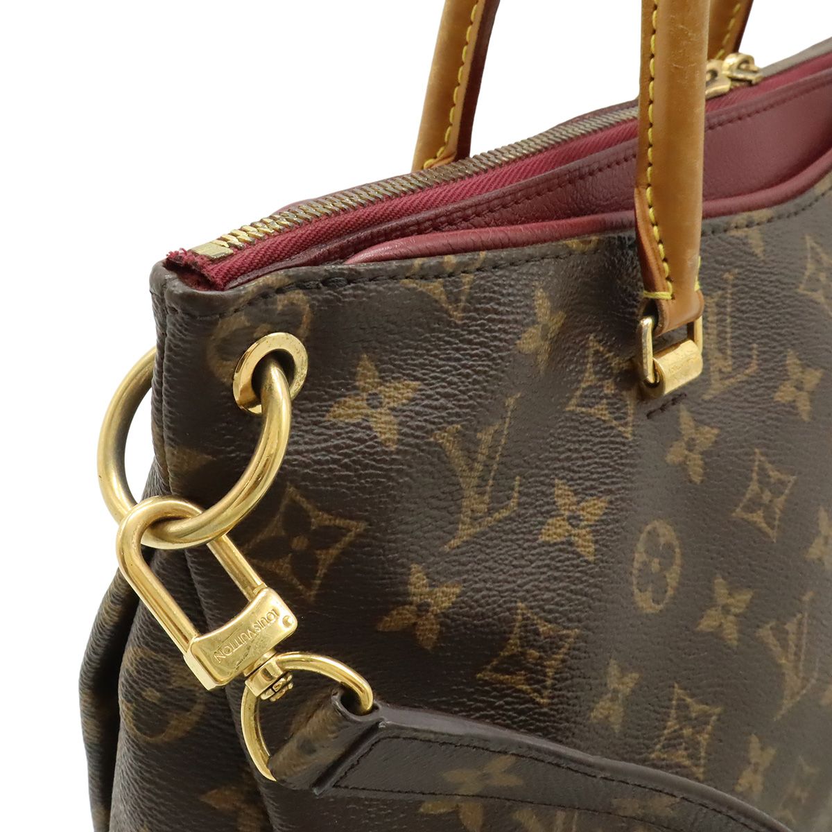 Louis Vuitton Monogram Pallas Tote 2-Way Shoulder Bag Crossbody Aurore — view 8