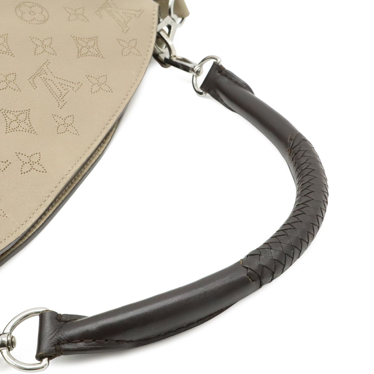Louis Vuitton Mahina Babylon PM Shoulder Bag 2-Way Leather Gale Sand Beige — view 4