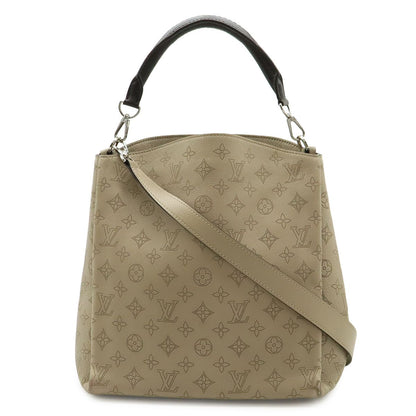 Louis Vuitton Mahina Babylon PM Shoulder Bag 2-Way Leather Gale Sand Beige