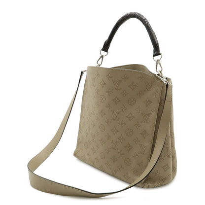 Louis Vuitton Mahina Babylon PM Shoulder Bag 2-Way Leather Gale Sand Beige — view 2