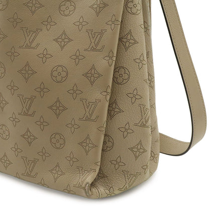 Louis Vuitton Mahina Babylon PM Shoulder Bag 2-Way Leather Gale Sand Beige — view 8