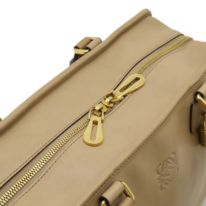 Loewe Amazona 36 Anagram Mini Boston Bag Leather Beige Gold — view 5