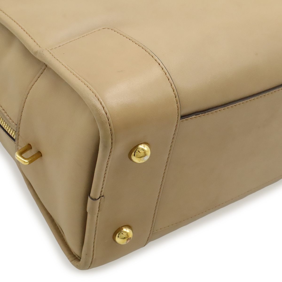 Loewe Amazona 36 Anagram Mini Boston Bag Leather Beige Gold — view 3