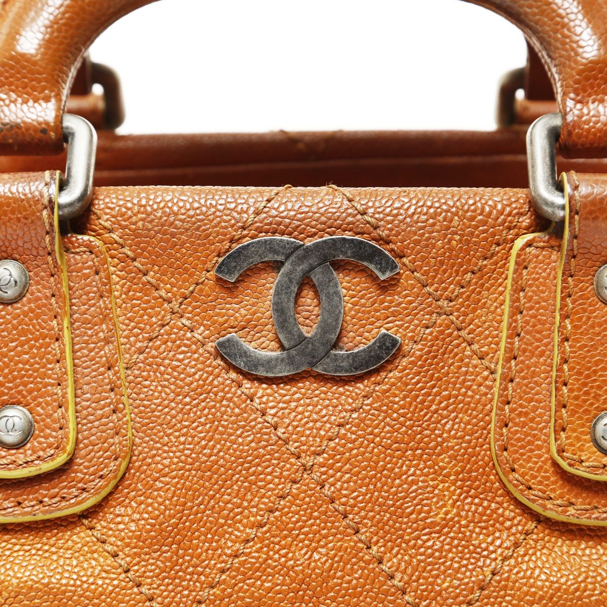 Chanel Handbag Caviar Leather Wild Stitch — view 8