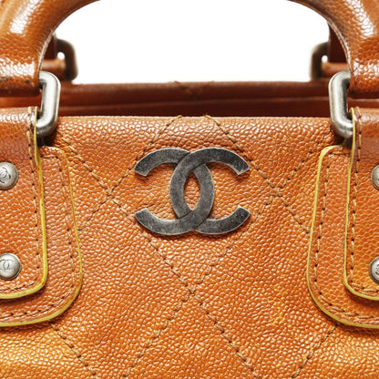 Chanel Handbag Caviar Leather Wild Stitch — view 8
