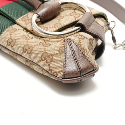 Gucci Shoulder Bag GG Canvas Big Horsebit Sherry — view 6