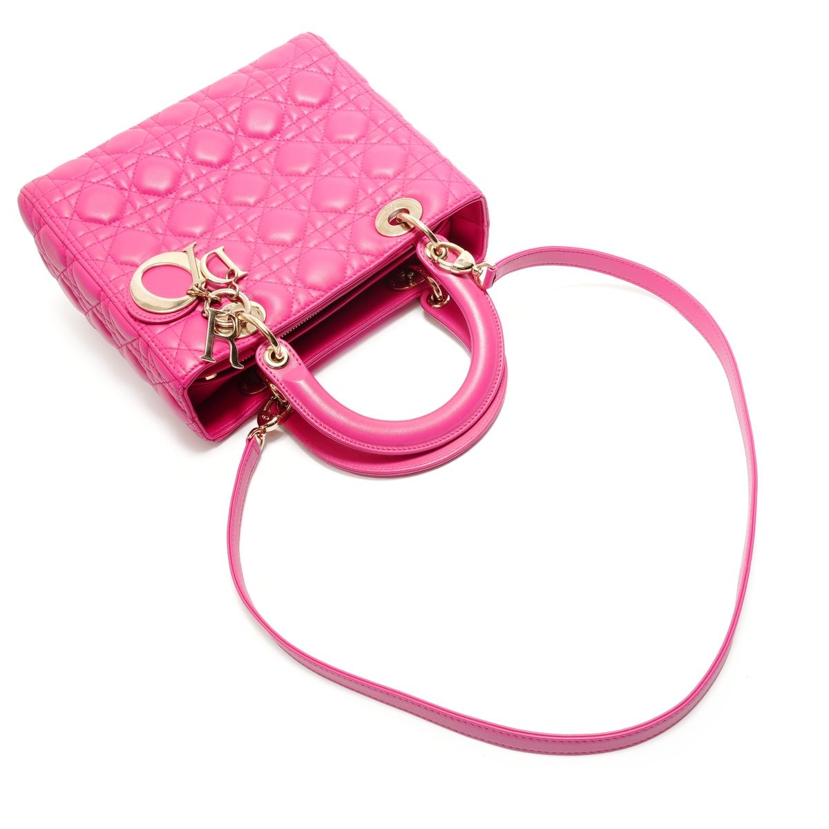 Dior Shoulder Bag Lady Gold — view 8