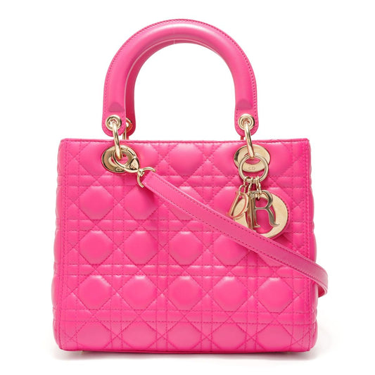 Dior Shoulder Bag Lady Gold