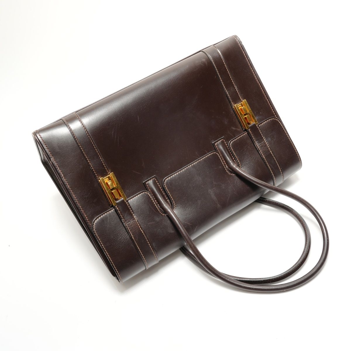 Hermes Handbag Drug Brown — view 8