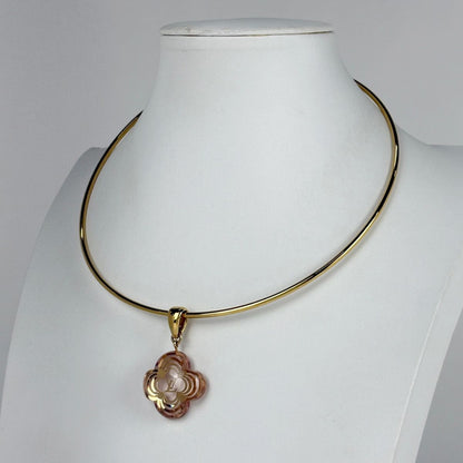 Louis Vuitton Collier Alla Folie Choker Monogram Flower LV Necklace Gold Plated — view 4