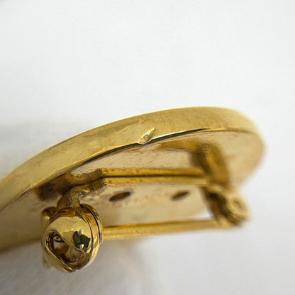 Chanel CC Logo Brooch Quilted Swing Gold Plated — view 3