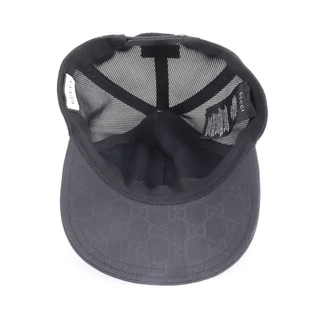 Gucci Tagged GG Baseball Cap Hat Black Ree — view 6