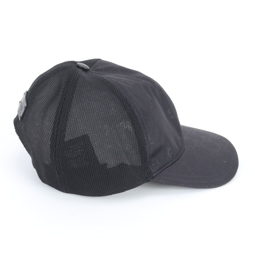 Gucci Tagged GG Baseball Cap Hat Black Ree — view 5