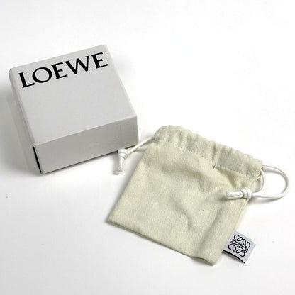 Loewe Stud Flower Brooch Raffia Leather Beige Red — view 6