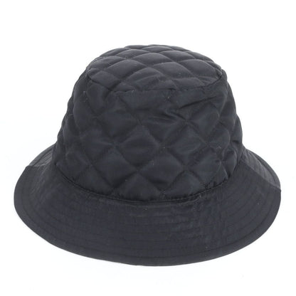 Celine Tag Logo Quilted Bucket Hat Black Ree — view 3