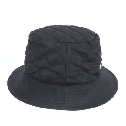 Celine Tag Logo Quilted Bucket Hat Black Ree — view 4