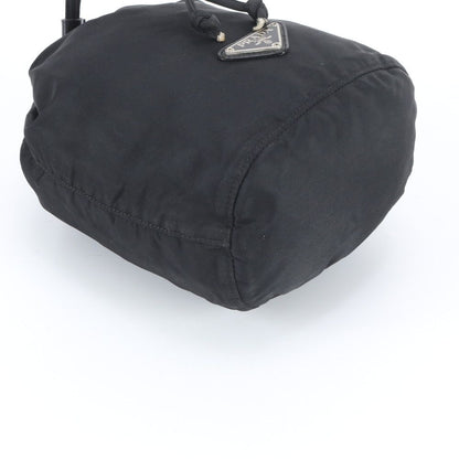 Prada Tessuto Nylon Triangle Logo Pouch Black Ree — view 3