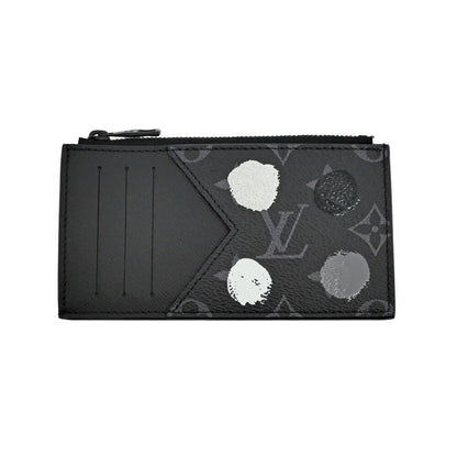 Louis Vuitton Fragment Case Monogram Eclipse LV Yk Yayoi Kusama Black Coin Card