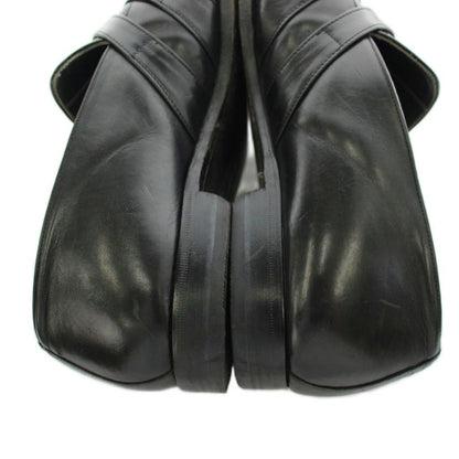 Versace Gianni Business Shoes Double Monk Logo Leather 42.5 Black — view 8
