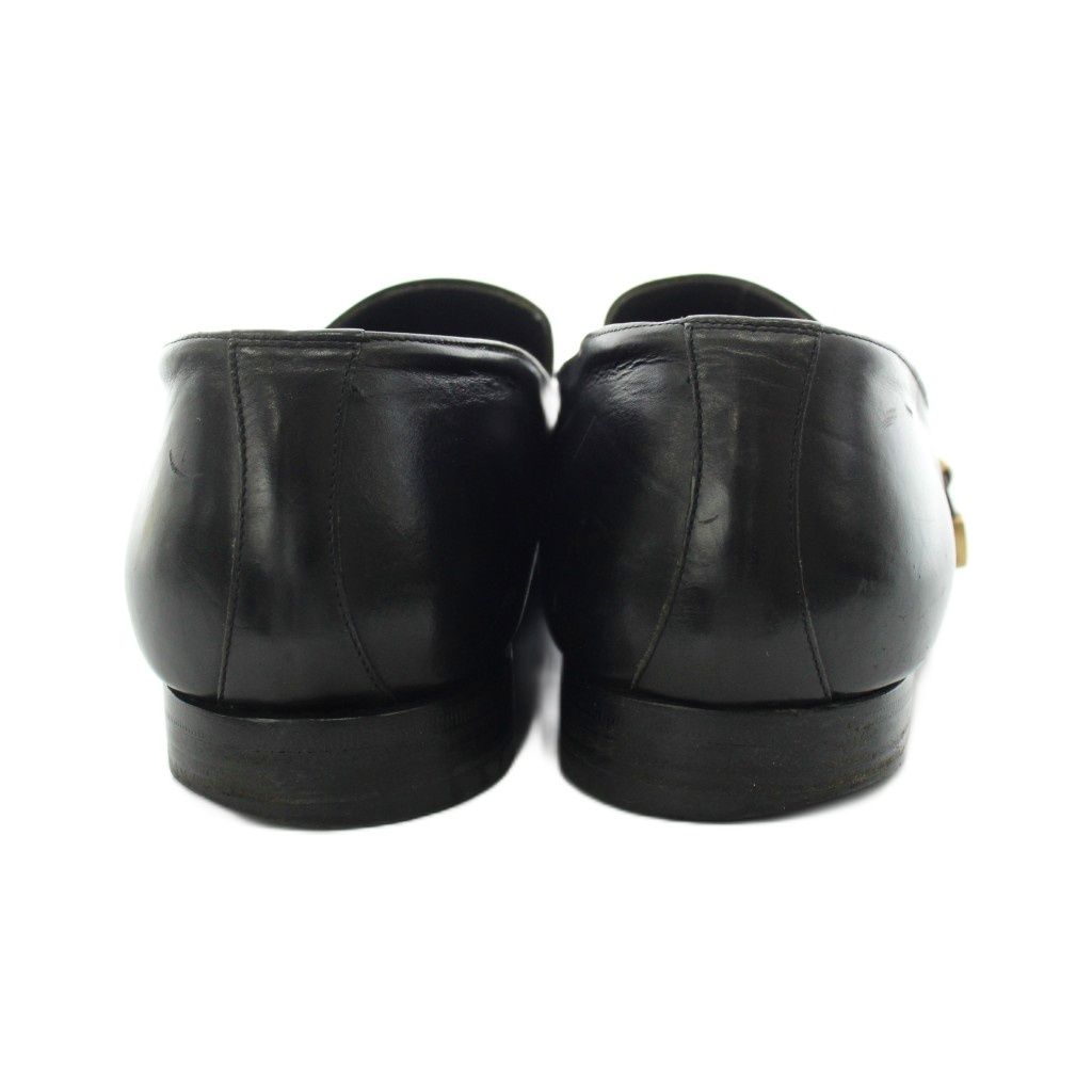 Versace Gianni Business Shoes Double Monk Logo Leather 42.5 Black — view 3