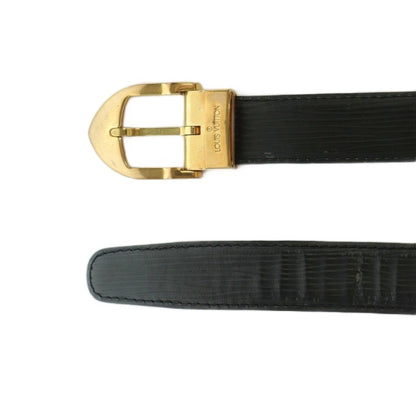 Louis Vuitton Belt Epi Leather Buckle 110 44 Black — view 3