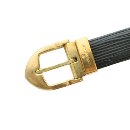Louis Vuitton Belt Epi Leather Buckle 110 44 Black — view 8