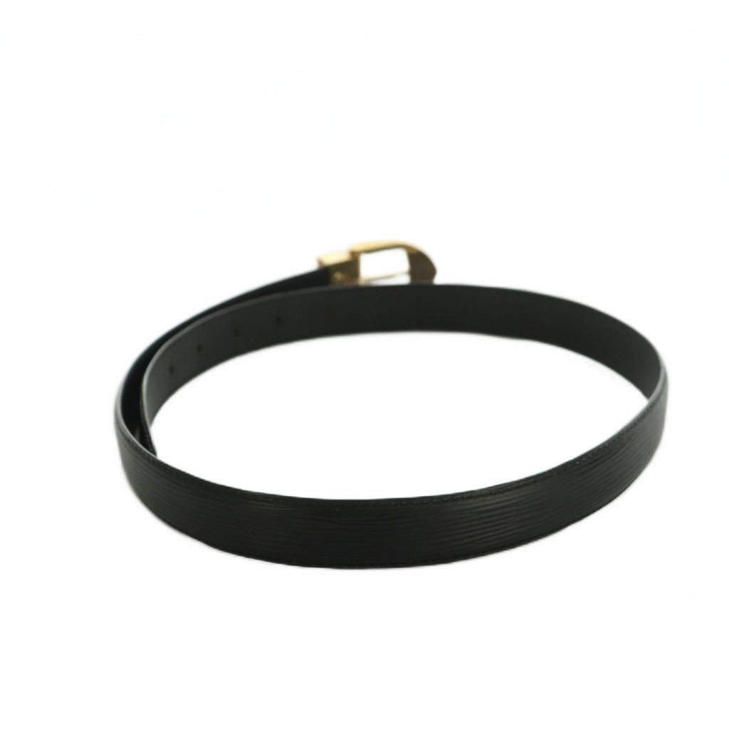 Louis Vuitton Belt Epi Leather Buckle 110 44 Black — view 2