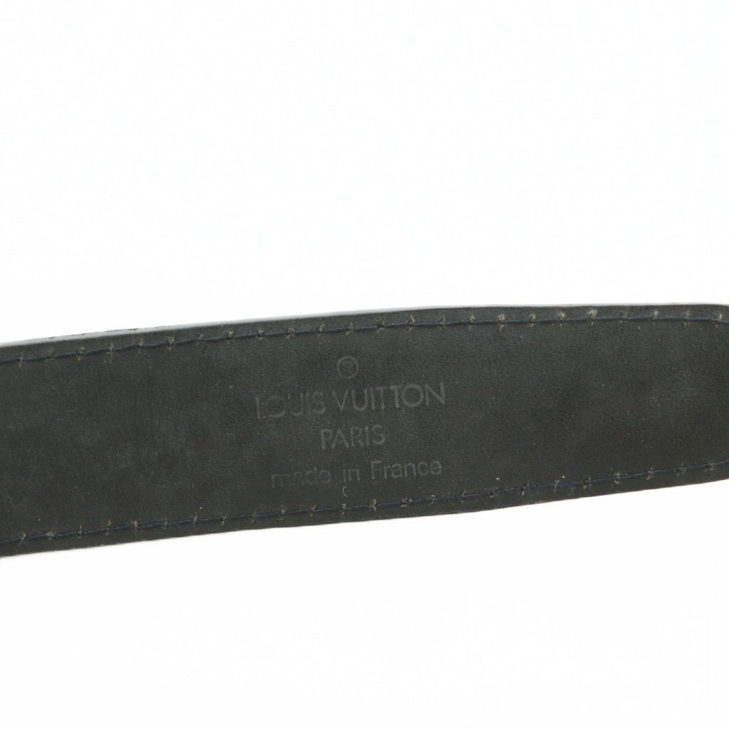 Louis Vuitton Belt Epi Leather Buckle 110 44 Black — view 7