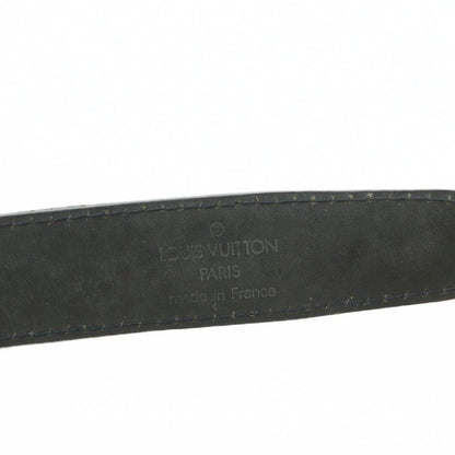 Louis Vuitton Belt Epi Leather Buckle 110 44 Black — view 7