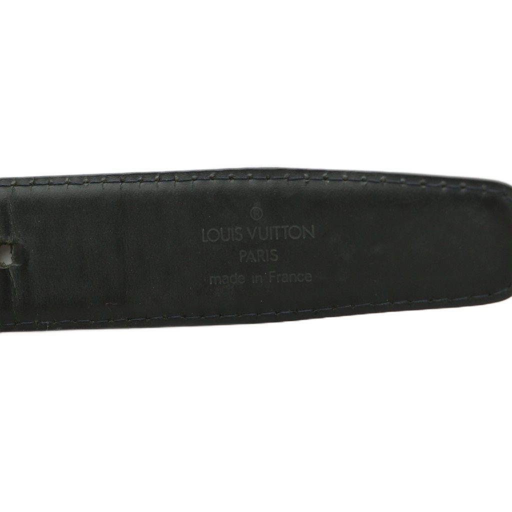 Louis Vuitton Belt Epi Leather Buckle 110 44 Black — view 7