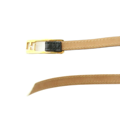 Fendi Belt Leather Bicolor Slim Black Off White — view 4