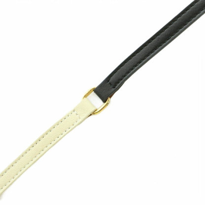 Fendi Belt Leather Bicolor Slim Black Off White — view 5