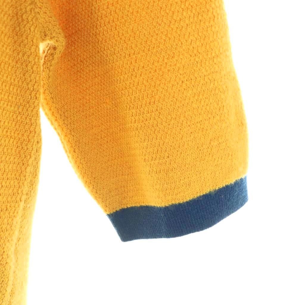 Gucci Knit Sweater Half Sleeve Neck Anchor Motif Wool S Master Navy Red DO — view 4