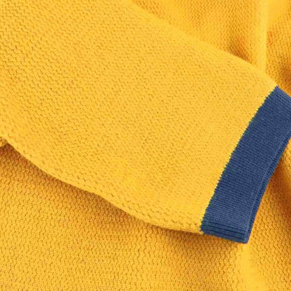 Gucci Knit Sweater Half Sleeve Neck Anchor Motif Wool S Master Navy Red DO — view 6