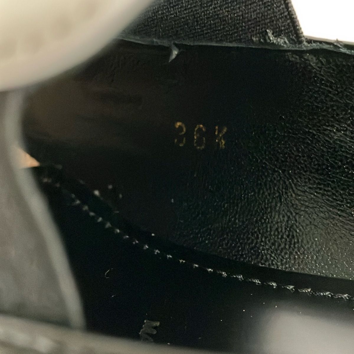 Prada Loafers 36.5 Black White Platform Leather — view 6