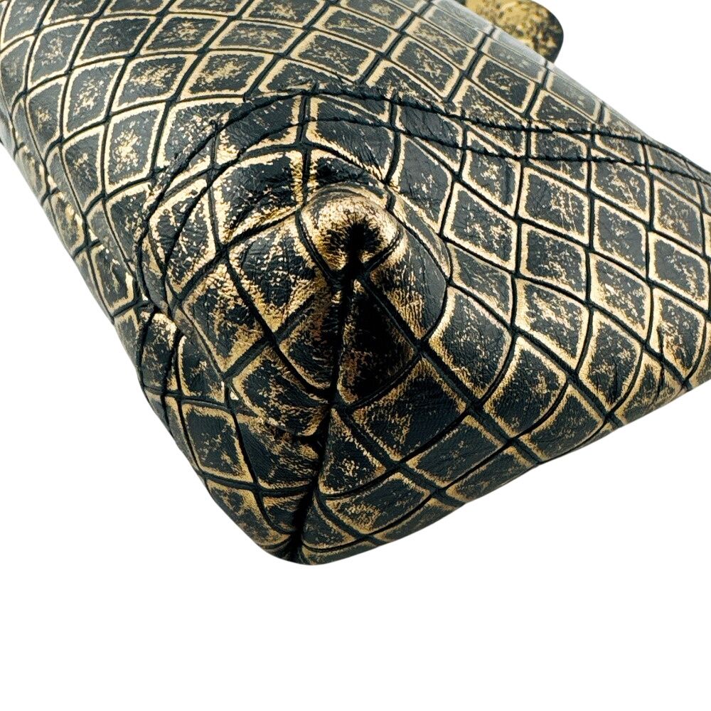 Bottega Veneta Case Intrecci Omirage Butterfly Leather Pouch Gold — view 4