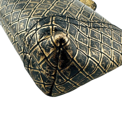 Bottega Veneta Case Intrecci Omirage Butterfly Leather Pouch Gold — view 4