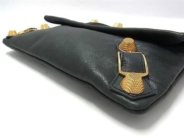 Balenciaga Clutch Giant Envelope Gray Leather Second Gold — view 3