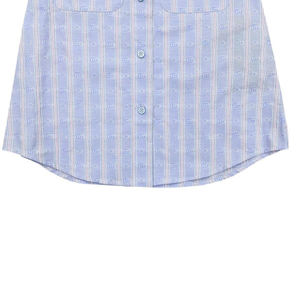 Gucci Tight Skirt Stripe 38 Cotton Double Blue Red — view 4