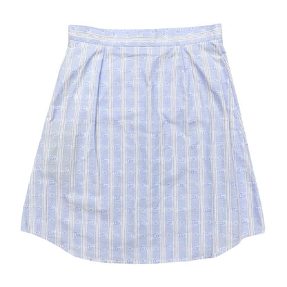 Gucci Tight Skirt Stripe 38 Cotton Double Blue Red — view 2