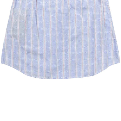 Gucci Tight Skirt Stripe 38 Cotton Double Blue Red — view 6