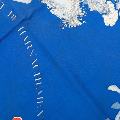 Hermes Carre 90 Carrousel Merigo Land Scarf Blue Multicolor Silk — view 4
