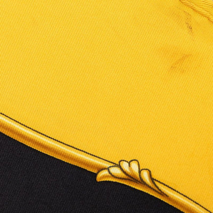 Hermes Carre 90 Carrosses D'or Gold Carriage Scarf Yellow Multicolor Silk — view 7