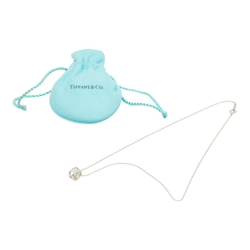 Tiffany & Co Atla Sling Chain Pendant Necklace Silver — view 9