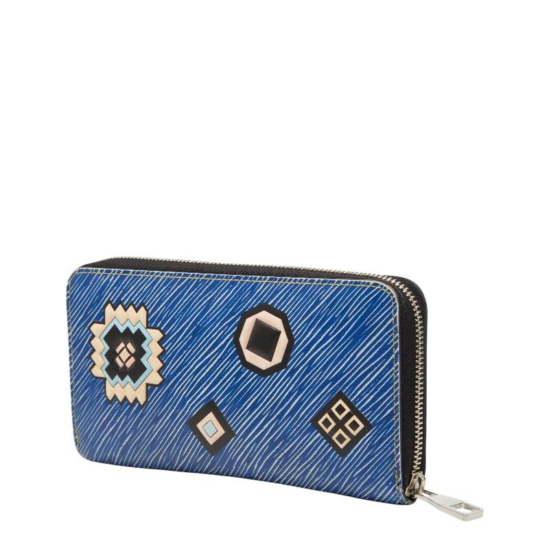 Louis Vuitton Epi Zippy Wallet Summer Star Blue Leather — view 2