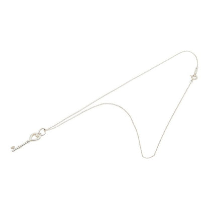 Tiffany & Co Heart Key Chain Pendant Necklace Silver — view 2